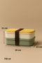 Hermia Set de Cajas de Almuerzo de 2 Piezas Verde y Amarillo
